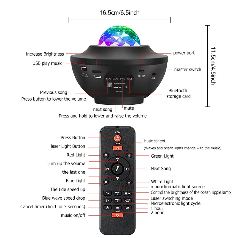 Dinosaur Egg Galaxy Projector